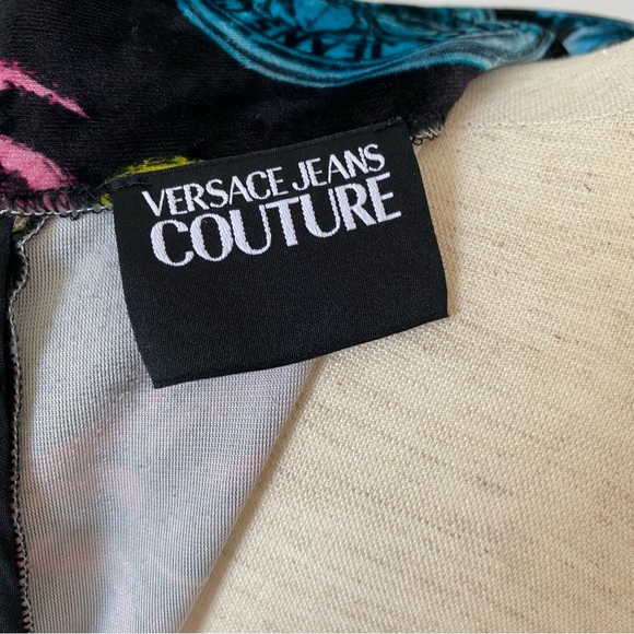 VERSACE 🇮🇹 Jeans Couture Velour Top - Picture 10 of 14